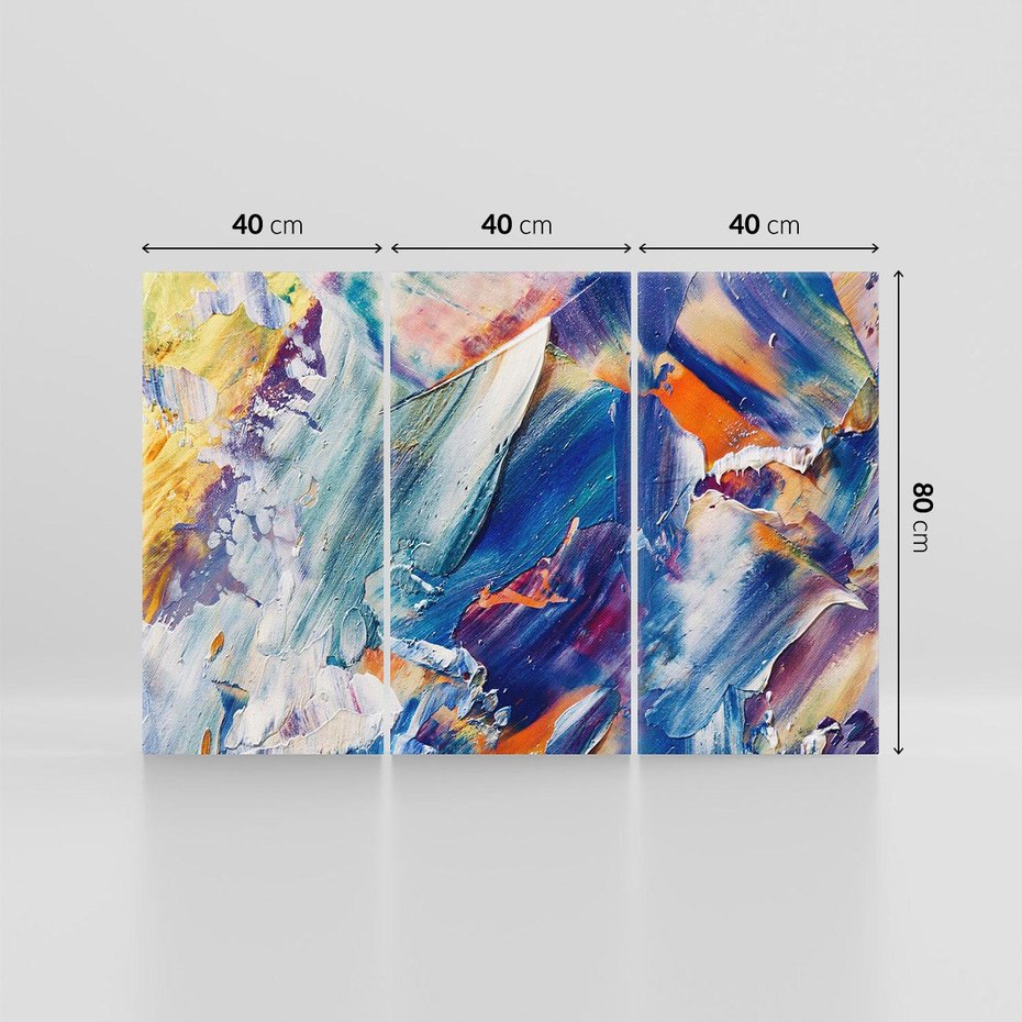 Obraz na płótnie 120x80 - Rytmy ukrytych pragnień - chaos i abstrakcja, plamy koloru