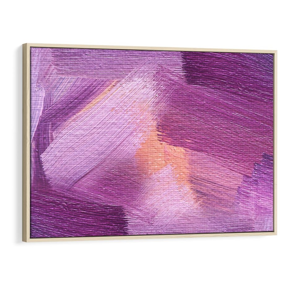 Obraz w ramie 70x50 - Abstrakcyjna gra kolorów - abstrakcja, akwarela - rama drewno