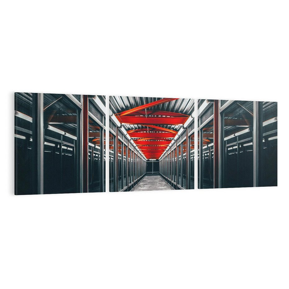 Obraz na płótnie 120x40 - Nieskończoność Przestrzeni - korytarz, perspektywa