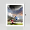 Plakat bez ramy 40x50 - Ekscytacja Sportowego Świata - gol, mecz