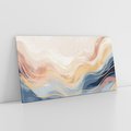 Obraz na płótnie 120x60 - Ukojenie Współczesności - abstrakcyjne fale, gładkie linie