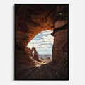 Obraz w ramie 70x100 - Magia pustynnego kanionu - pustynia, kanion - rama czarna