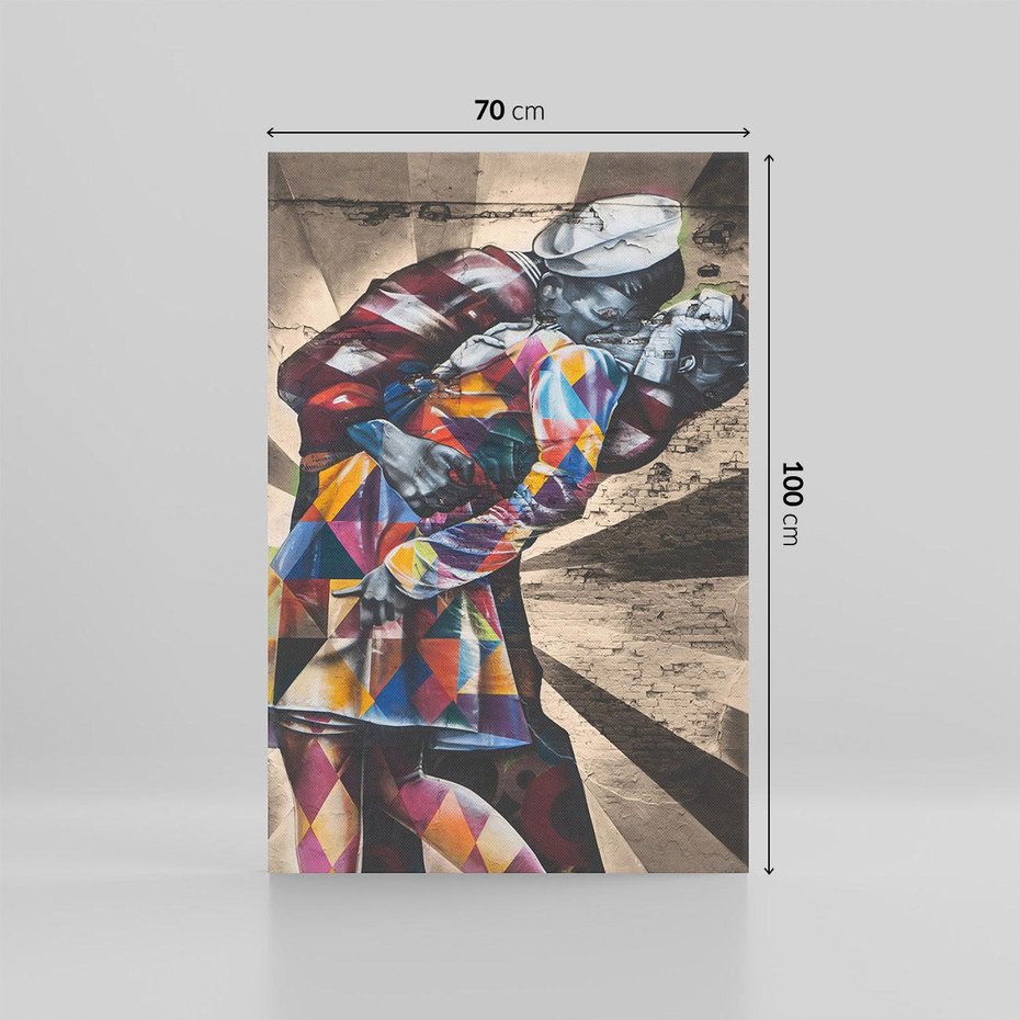 Obraz na płótnie 70x100 - Marynarz w świecie graffiti - marynarz, graffiti