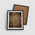 Plakat w ramie 40x50 - Jesień z Lotu Ptaka: Malowniczy Las - las jesienią z lotu ptaka - rama czarna