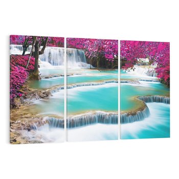 Obraz na płótnie 120x80 - Tajlandzki Wodospad: Moc Natury - Tajlandia, wodospad