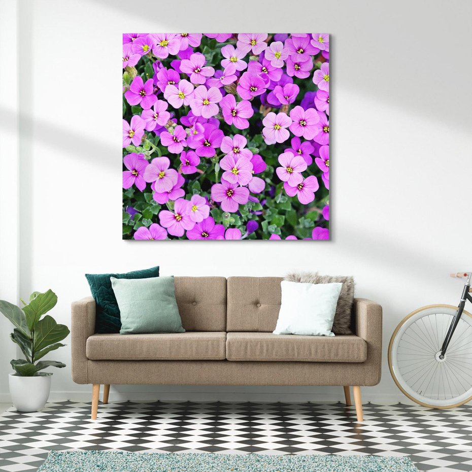 Obraz na płótnie 80x80 - Kwiatowa poezja w pastelowych odcieniach - kwiat, kwiaty