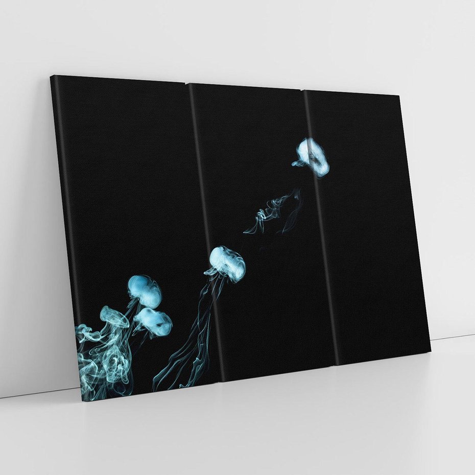 Obraz na płótnie 120x80 - Dym w abstrakcji - dym, abstrakcja