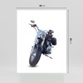 Plakat bez ramy 40x50 - Motocykl w ruchu - motor, bike