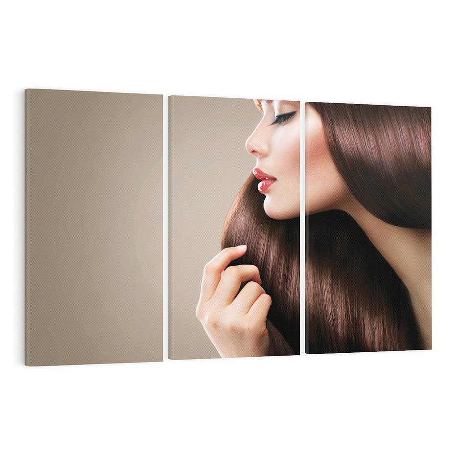 Obraz na płótnie 120x80 - Piękno fryzury - włosy, fryzura
