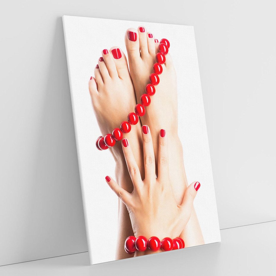 Obraz na płótnie 80x120 - Manicure spa: piękno i relaks - manicure, spa
