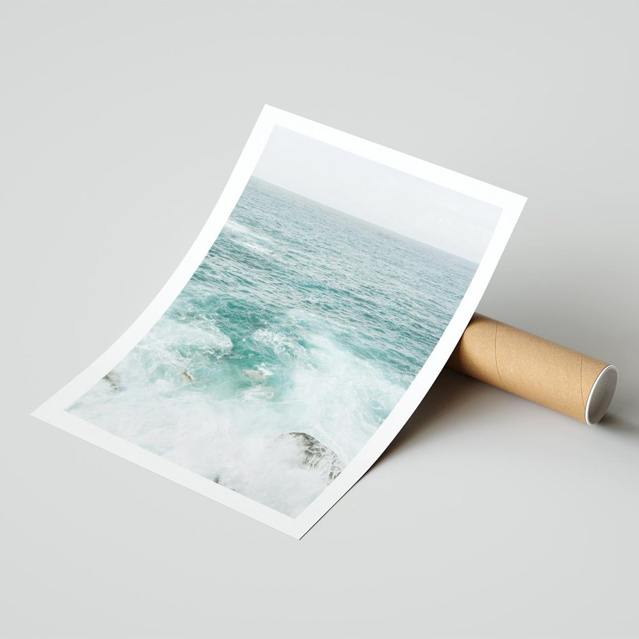 Plakat bez ramy 30x40 - Wzburzony Żywioł - morze, ocean