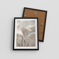 Plakat w ramie 30x40 - Nowoczesne Odbicia - akwarela, obraz - rama czarna