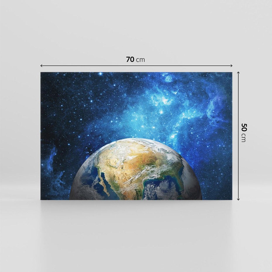 Obraz na płótnie 70x50 - Kosmiczne Horyzonty - Ziemia, kosmos