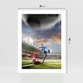 Plakat bez ramy 30x40 - Ekscytacja Sportowego Świata - gol, mecz
