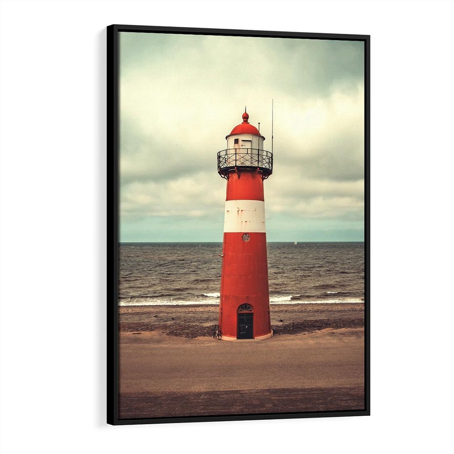 Obraz w ramie 50x70 - Retro Urok Morza - fotografia w stylu retro, vintage - rama czarna