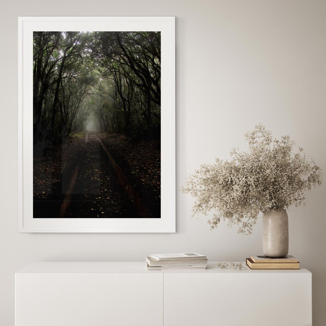 Plakat bez ramy 50x70 - Urok Drogi - las, droga