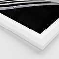 Plakat w ramie 40x50 - Architektoniczna Fala - architektura, falowany budynek - rama biała