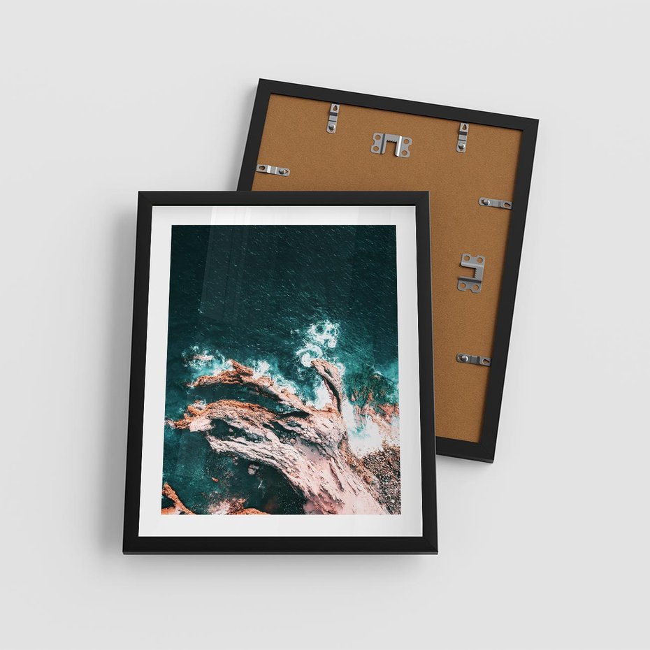 Plakat w ramie 40x50 - Morze w Perspektywie - morze, ocean - rama czarna