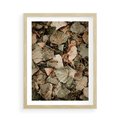 Plakat w ramie 50x70 - Magia Jesiennych Liści - liście, suche liście - rama drewno