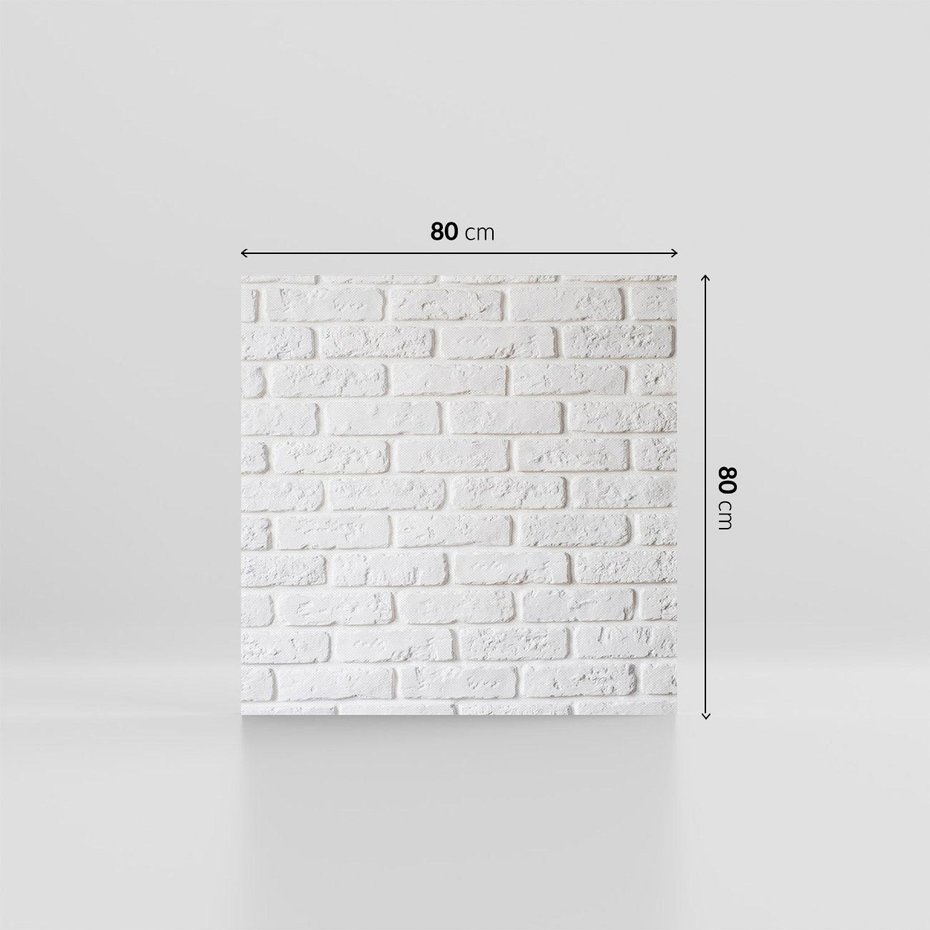 Obraz na płótnie 80x80 - Wymiarowa Struktura - ściana, cegła