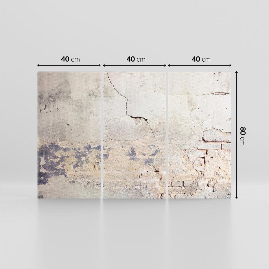 Obraz na płótnie 120x80 - Surowość ściany z betonu - ściana, beton