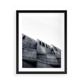 Plakat w ramie 40x50 - Surowa Elegancja Architektury - architektura, surowe formy - rama czarna