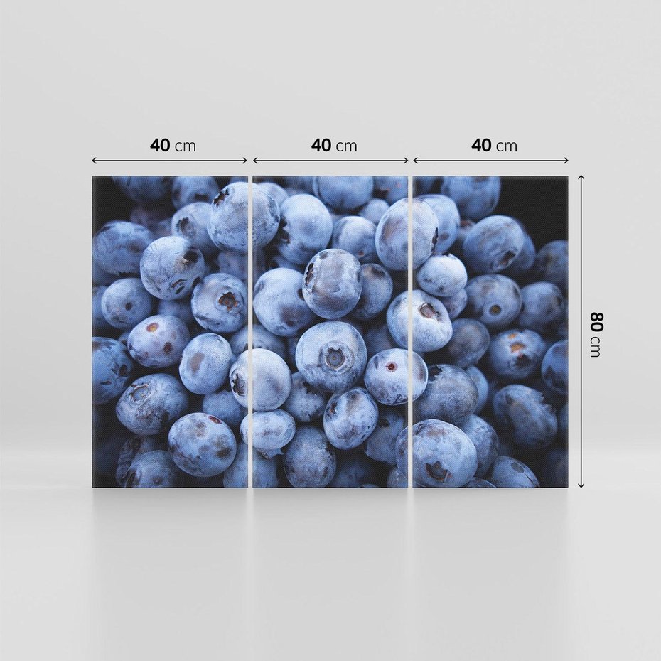 Obraz na płótnie 120x80 - Borówki Leśna Harmonia - borówki, owoce