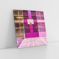 Obraz na płótnie 60x60 - Boisko Koszykówki - Pasja Sportowego Ducha - boisko, koszykówka