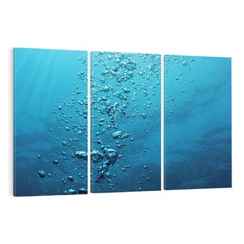 Obraz na płótnie 120x80 - Gra Bąbelków - woda, bąbelki