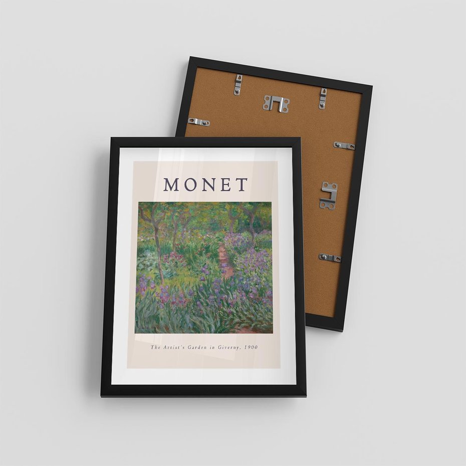 Plakat w ramie 30x40 - Reprodukcja Moneta - Monet, reprodukcja - rama czarna
