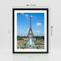 Plakat w ramie 40x50 - Wieża Eiffla - Eiffla, Paryż - rama czarna