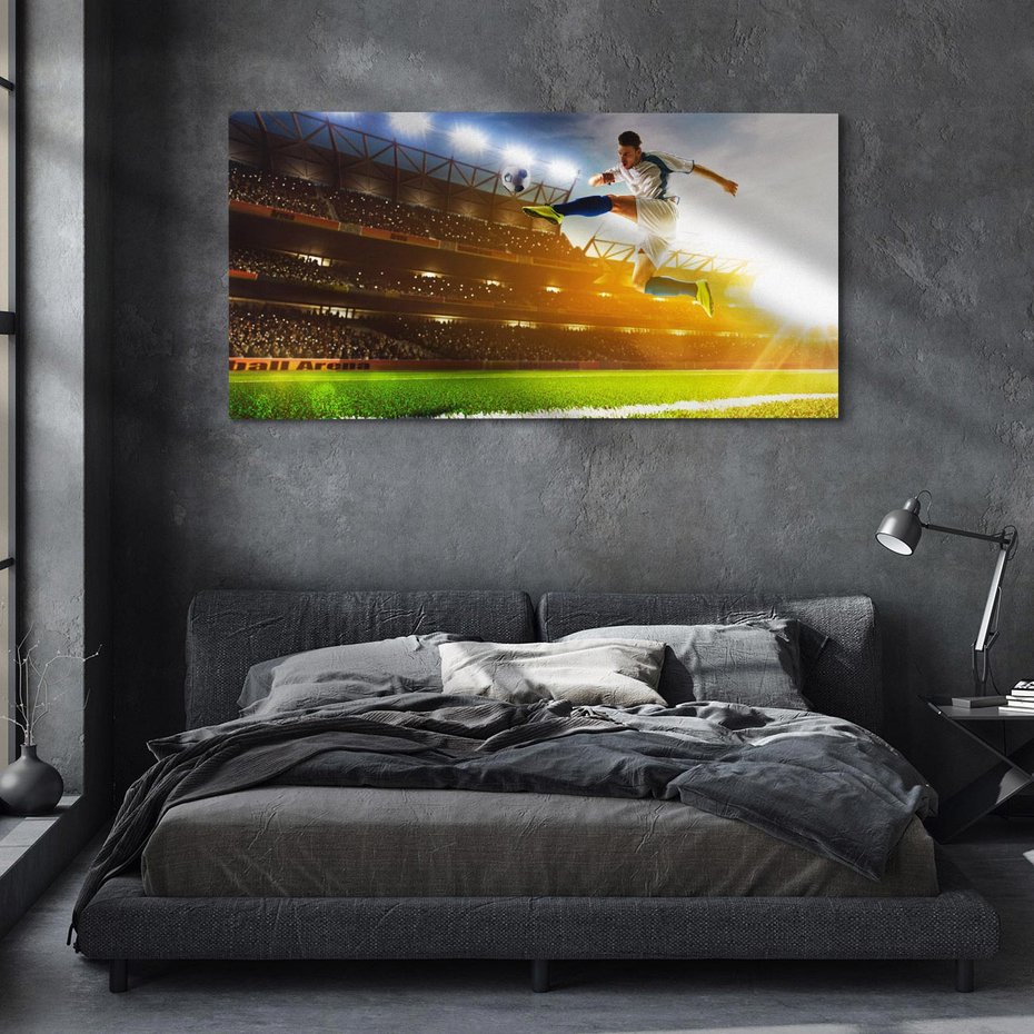 Obraz na płótnie 100x50 - Pasja Sportu - stadion, piłka nożna