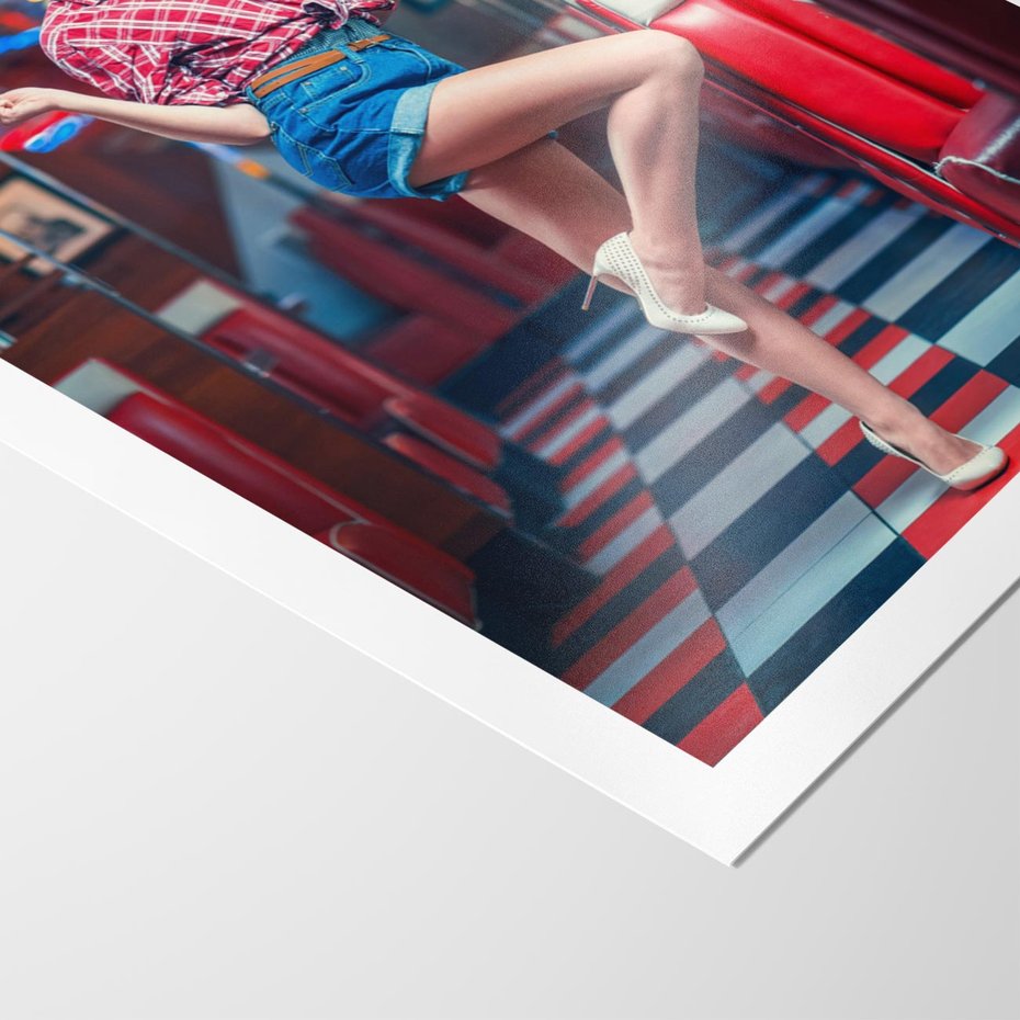 Plakat bez ramy 50x70 - Czas Wstecz - retro, restauracja