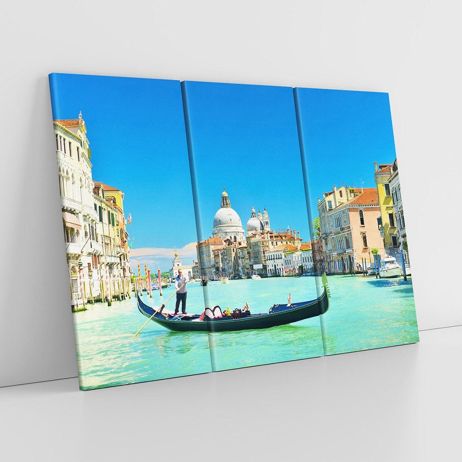 Obraz na płótnie 120x80 - Urok wenecjańskiego kanału - Wenecja, Włochy