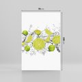 Obraz na płótnie 70x100 - Rześkość i smak - limonki, lód