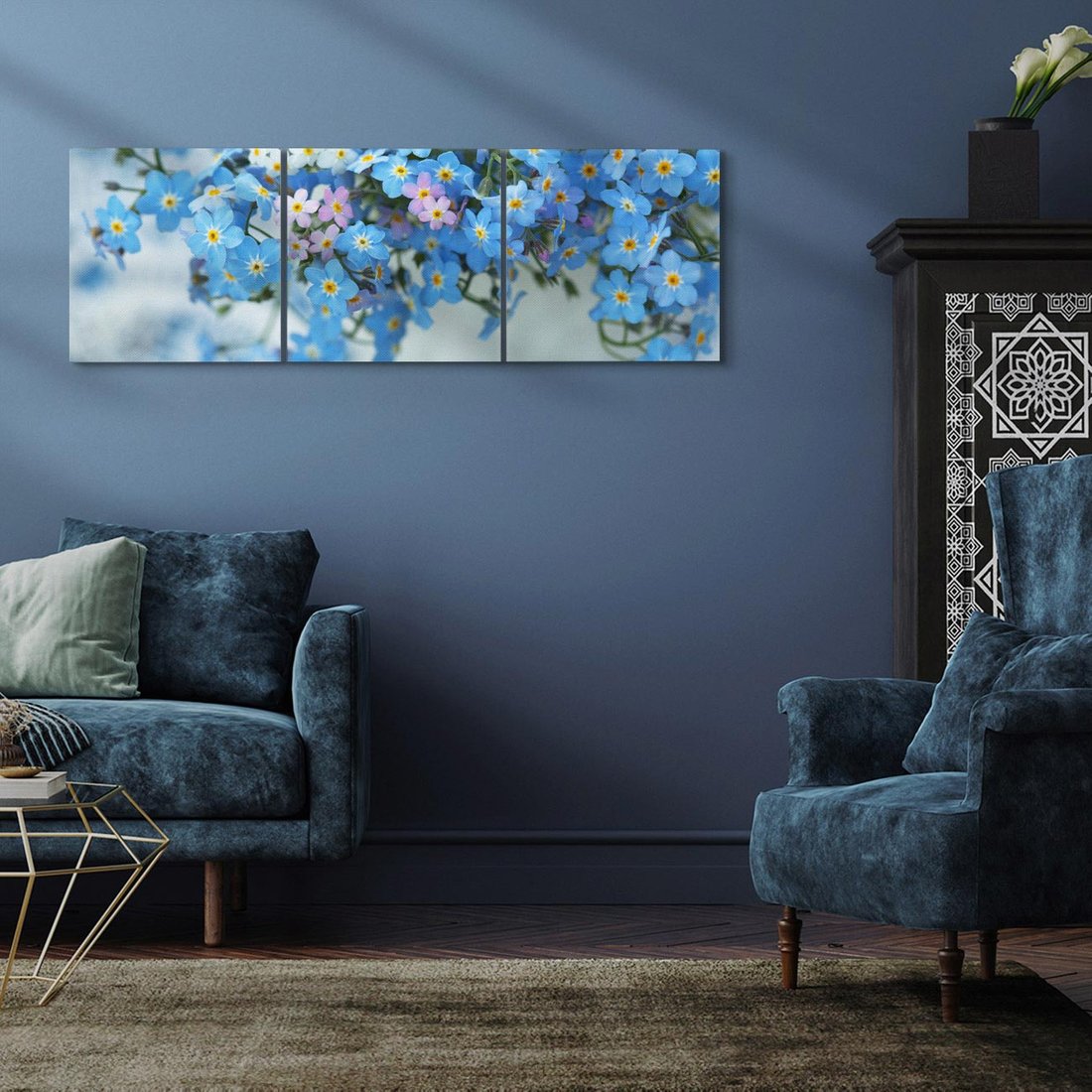 Obraz na płótnie 150x50 - Kwitnące piękno - kwiaty, wiosna