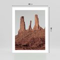 Plakat bez ramy 40x50 - Surowość Pustyni - pustynia, kanion