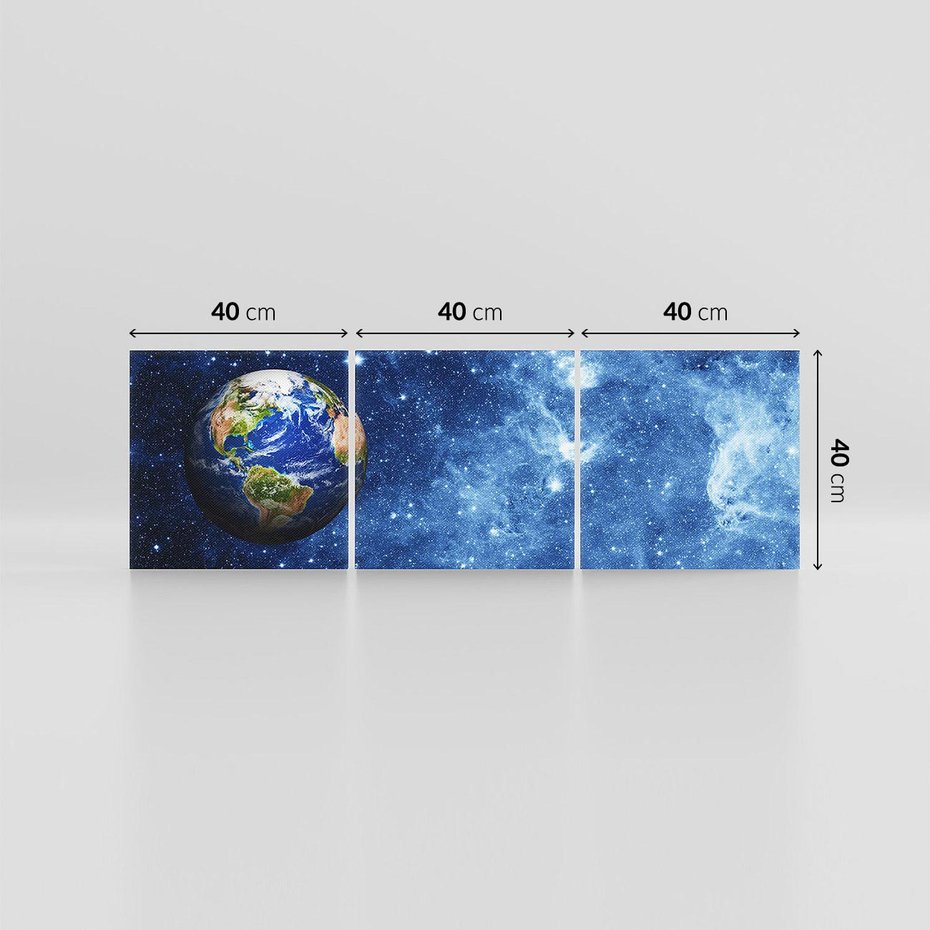 Obraz na płótnie 120x40 - Kosmiczne podróże na Ziemię - kosmos, ziemia