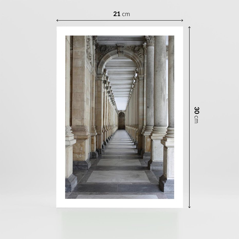 Plakat bez ramy 21x30 - Uroki Kolumn - kolumny, architektura