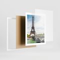 Plakat w ramie 40x50 - Ikona Romantyzmu - Eiffla, Francja - rama biała
