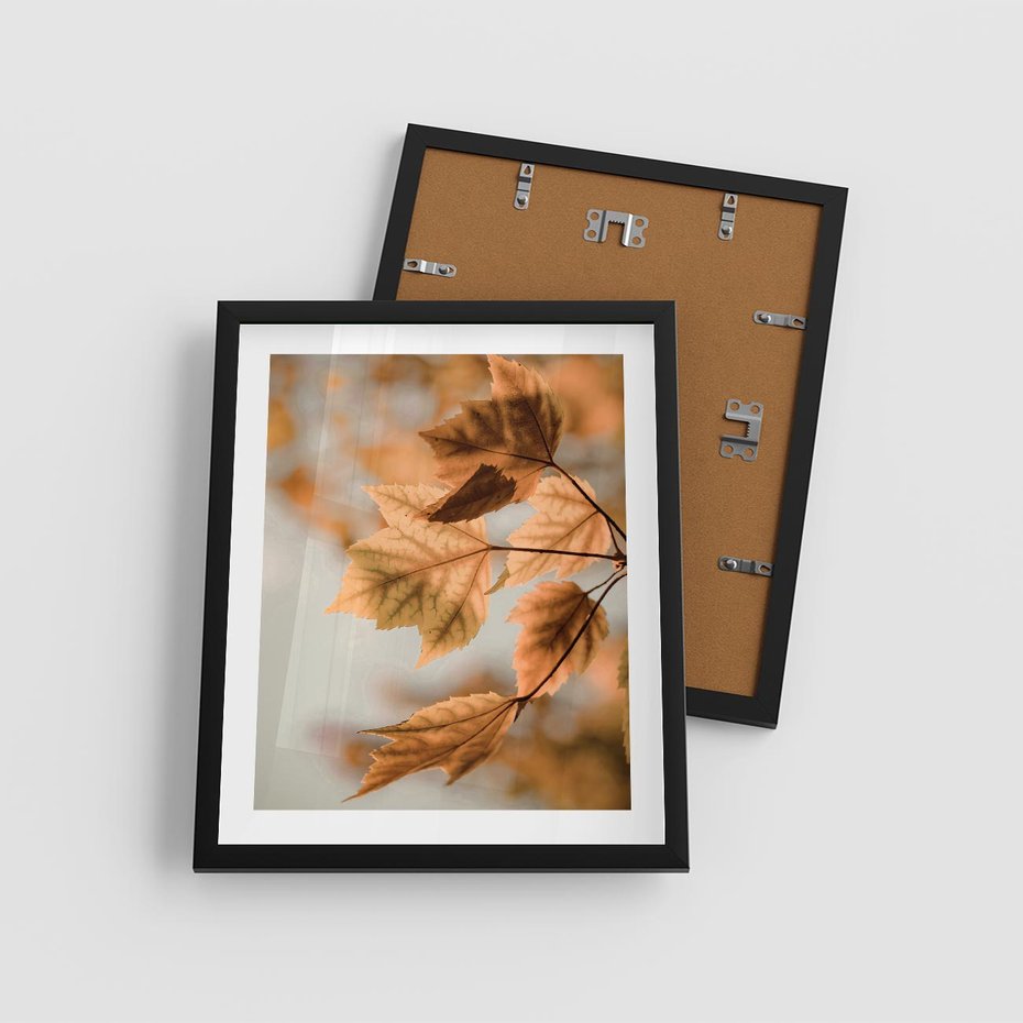 Plakat w ramie 40x50 - Magia Jesieni - liście, jesień - rama czarna