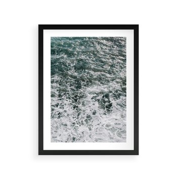 Plakat w ramie 30x40 - Sztormowa Przygoda - morze, ocean - rama czarna
