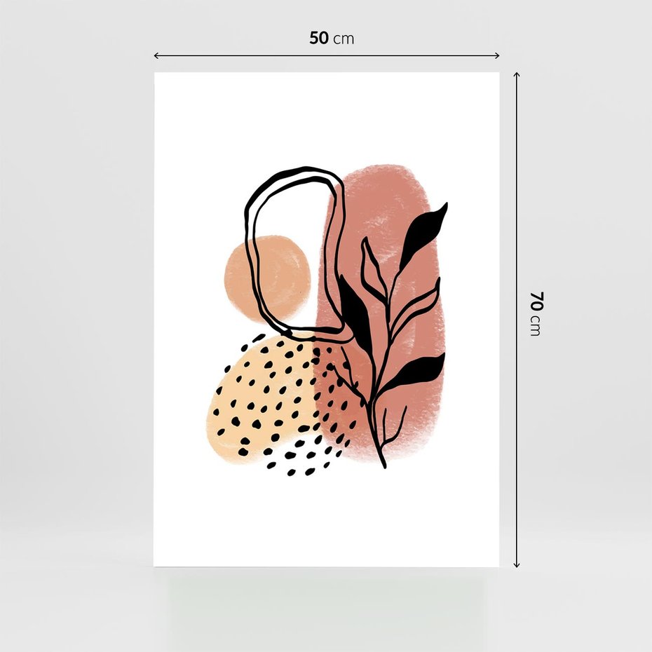 Plakat bez ramy 50x70 - Migotliwe Harmonie - abstrakcja, sztuka nowoczesna