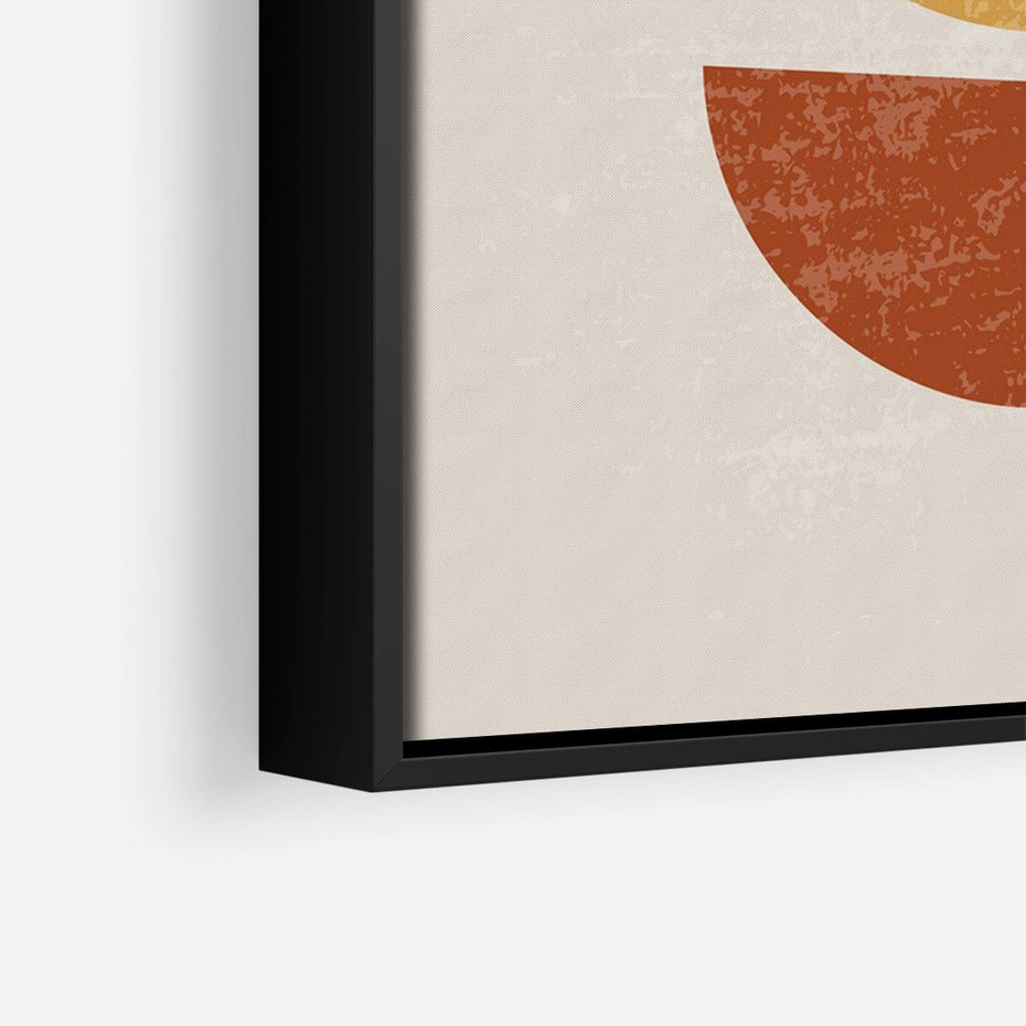 Obraz w ramie 70x100 - Geometryczne Wibracje - boho plakat, geometryczny - rama czarna