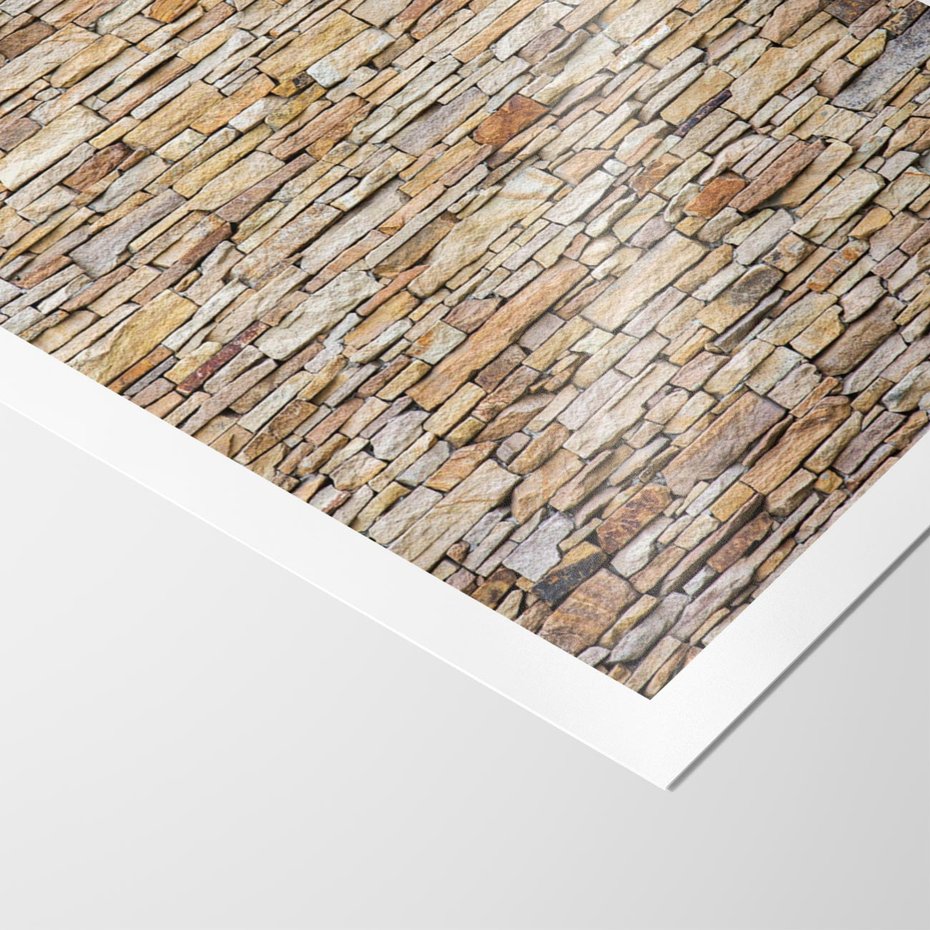 Plakat bez ramy 50x70 - Mur z cegieł - surowa elegancja - mur, cegły