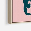 Obraz w ramie 70x100 - Zaklęte Wzory - abstrakcja, kobieca sylwetka - rama drewno