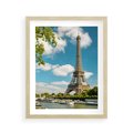 Plakat w ramie 40x50 - Paryż Eiffla - Paryż, Eiffla - rama drewno