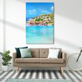 Obraz na płótnie 70x100 - Urok greckich wysp nad morzem - Grecja, morze