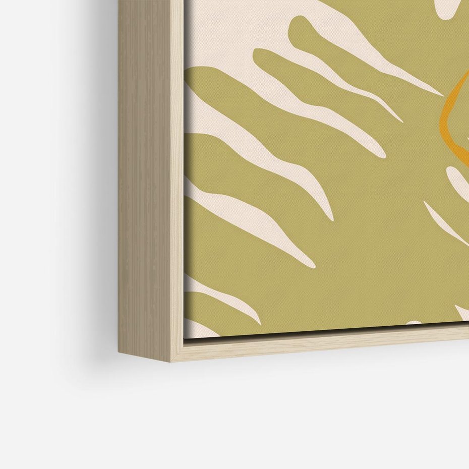 Obraz w ramie 50x50 - Konturem Zmiękczane - minimalistyczny obraz, nowoczesny - rama drewno