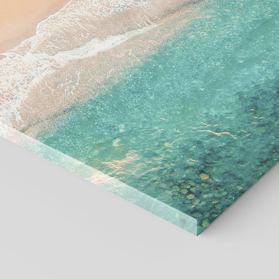 Obraz na płótnie 70x100 - Oczy turkusu - fotografia, plaża